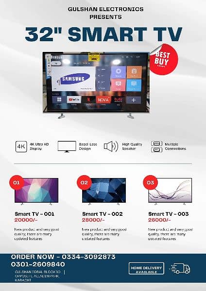 SALE 28 INCH SMART FHD LED TV WITH WIFI AND AL SIZES AVAILABLE 0