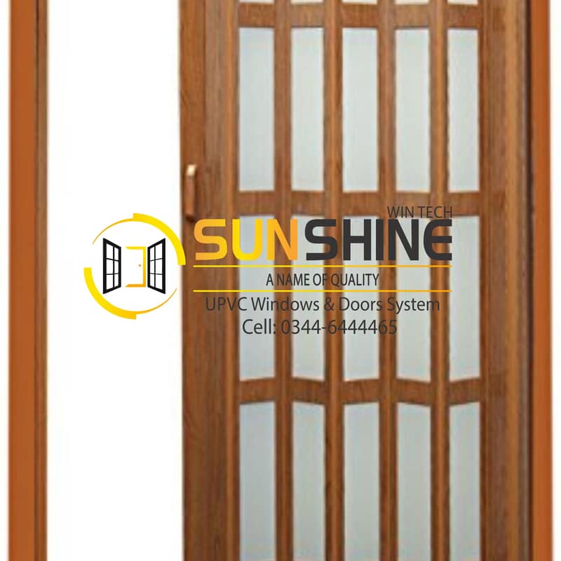 PVC Shutter Doors Ideal for Separation Folding elegant look 1