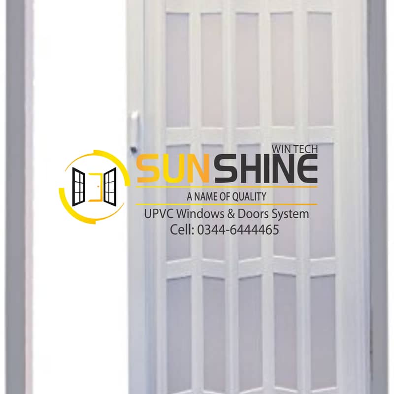 PVC Shutter Doors Ideal for Separation Folding elegant look 11