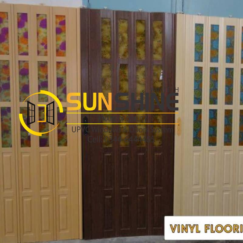 PVC Shutter Doors Ideal for Separation Folding elegant look 15