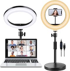 Selfie Ring Light with Stand and Phone Holder,  ring light is made of