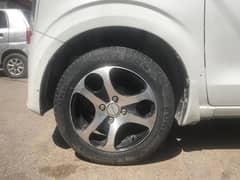 alloy rims+ tyres 14 inch for sell new just 3 months used 0