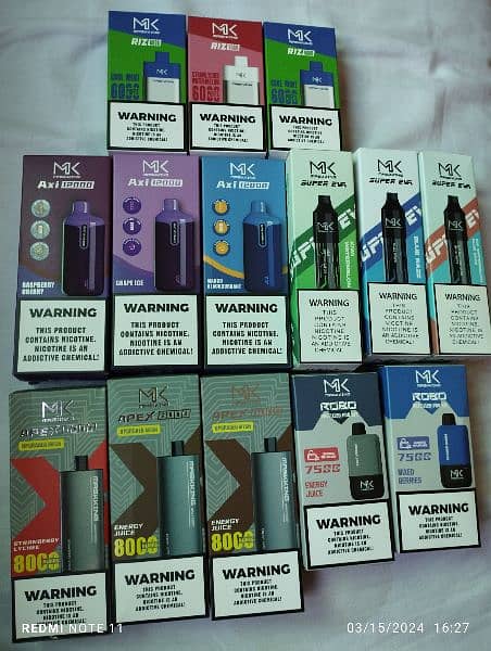 Maskking Disposable Pod Vape Rechargeable 50Mg new box pack 9