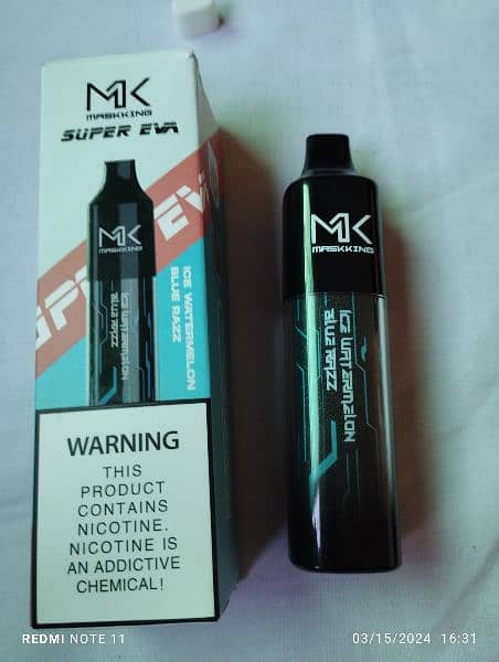 Maskking Disposable Pod Vape Rechargeable 50Mg new box pack 11