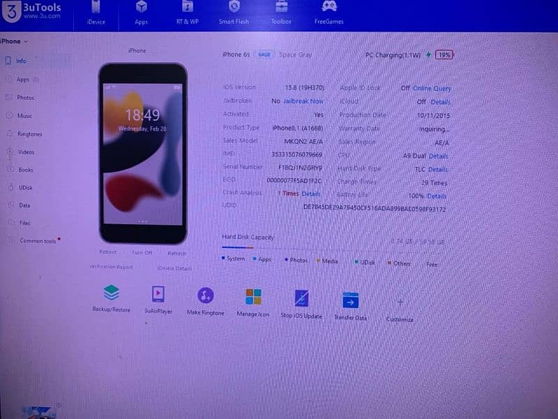Iphone 6s 10/10 64GB PTA Approved 7