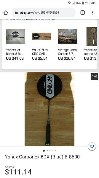 YONEX Badminton Racquet Original Japanese 0332-0521233 9