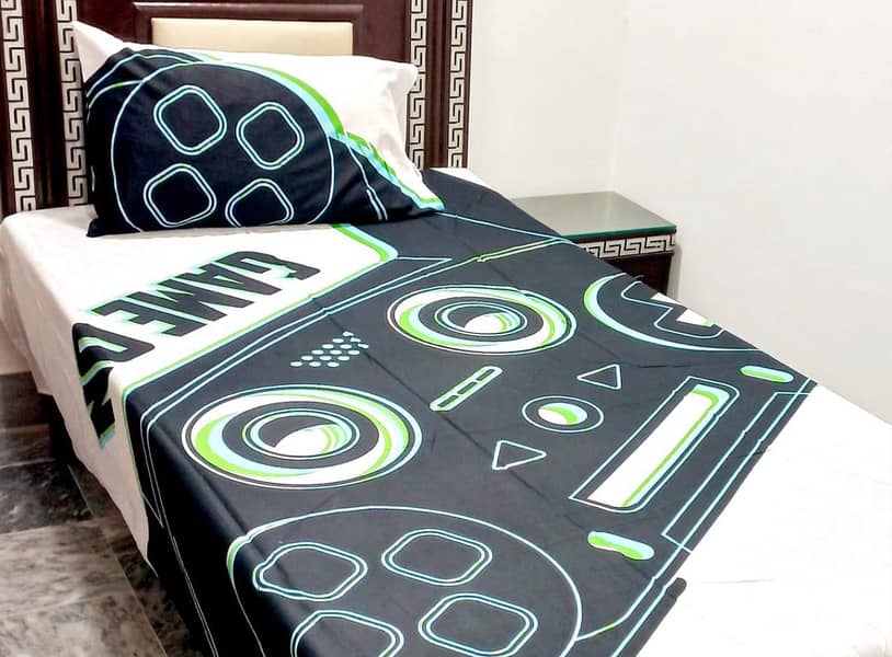 Single and Double Bed Sheet Avlbe in different design 1