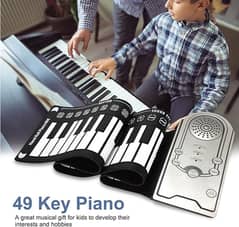 Roll Up Piano, 49 Keys Electric Keyboard, The roll-up piano is made of