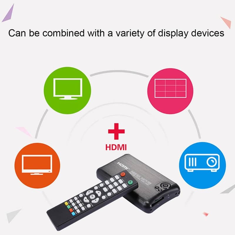 1080P Full H D Media Player support Inter & External SATA HDD+ Remote 10