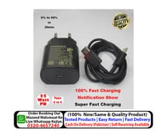 100% Fast Samsung PD Charger 25W watt S/Note 10,20,21,22,plus,ultra,5g