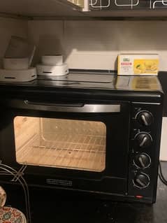 Black and Decker 55L double glass oven for sale