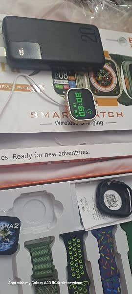 Ultra 9 smartwatch 7+1 straps 3