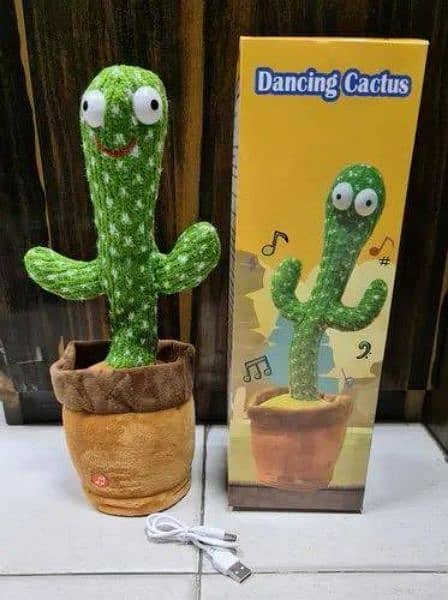 New Rechargeable Dancing Cactus Toy with Music, Singing, Talking 7