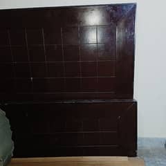 bed wooden double bed