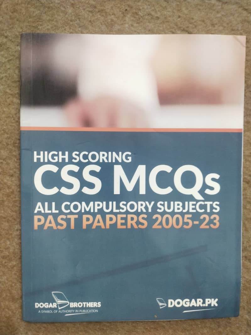 CSS Compulsory subjects books 4