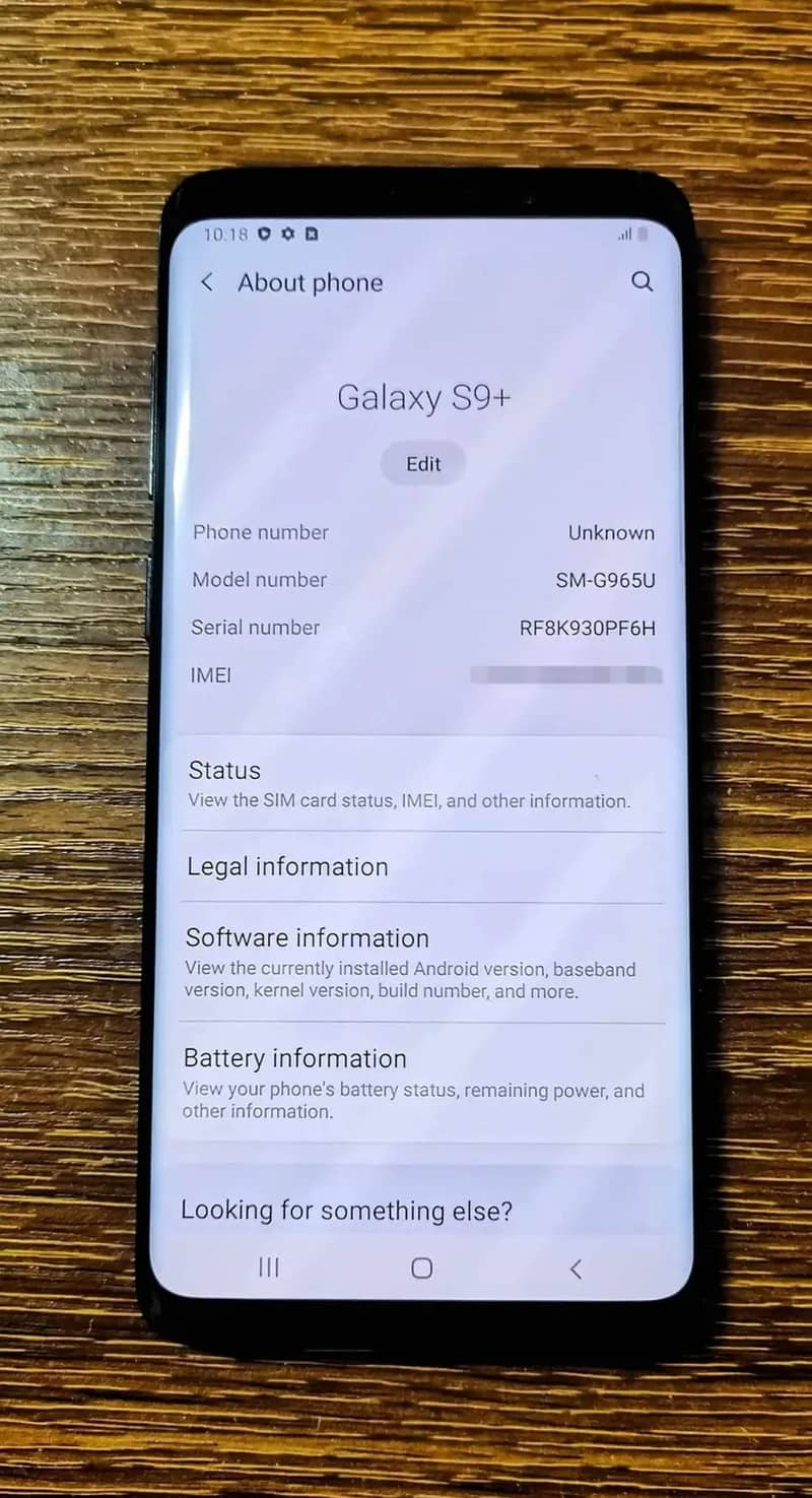Samsung Galaxy S9 PLUS IN BRAND NEW CONDITION ( OFFICIAL PTA APPROVED) 1