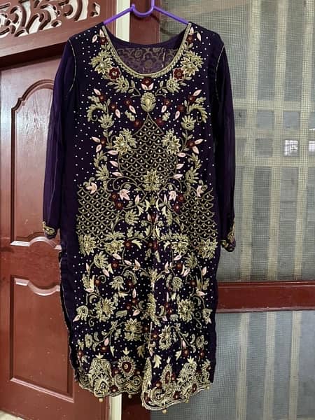 full stitched long ghera maxi with heavy dupatta 11