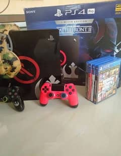 PS4 Pro Star Wars Limited Edition With 2 Controllers