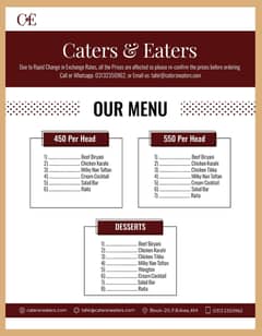 Delicious Catering Services for All Occasions - Contact Now!