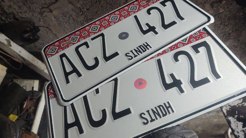 Sticker Number Plate Sign بورڈ Acrylic Sheet * 03473509903 15