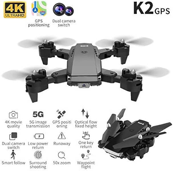 K2 FOLDABLE GPS DRONE 5G WIFI 2