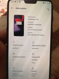 one plus 6  6/64 just calling issue 9/10 condition 0