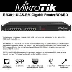 MikroTik RB3011UiAS-RM RouterBOARD - New Stock