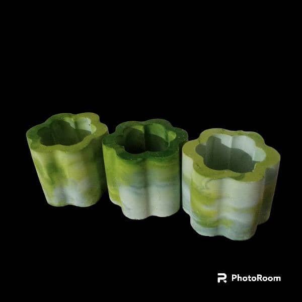 cemented pot different shapes sizes 3
