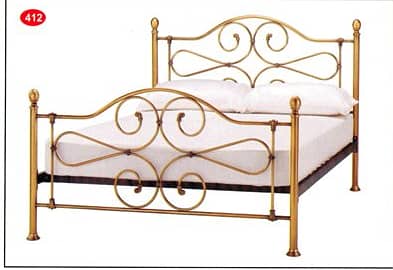 King Size New Double Iron Bed with Side Tables and Dressing table 5