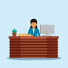 Female Receptionist / Front desk officer