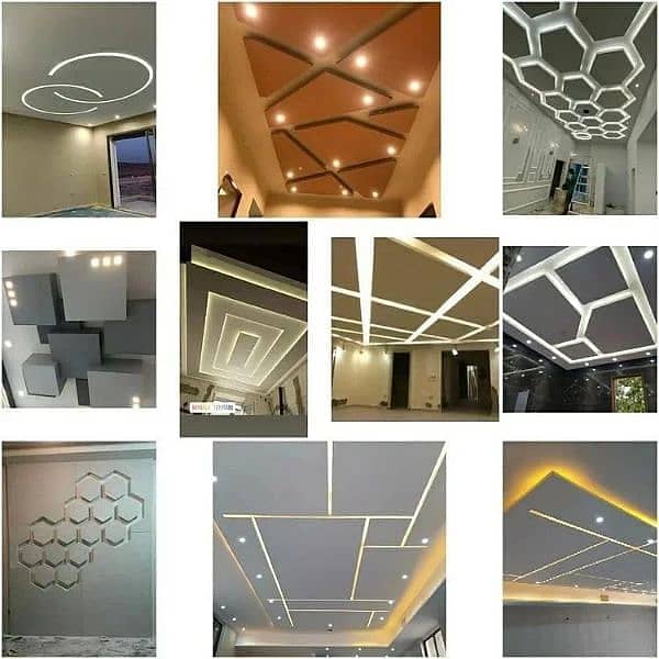false ceiling, pop ceiling, Gypsum Panel Ceiling, pvc ceiling 3