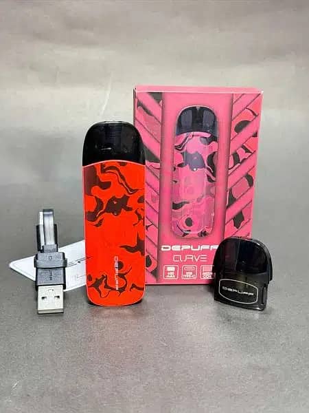 *Vape | depuff curve Vape| Smoking Pod | Wape with 1 Extra Coil* 1