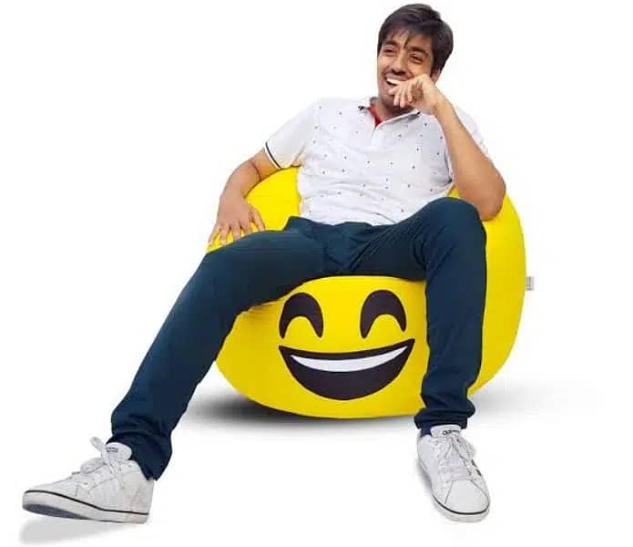 Emoji & plain Bean Bags Chair | Furniture | stylish & Comfortable 1