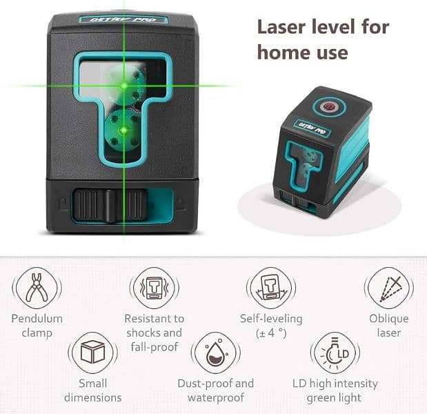 DETIEV PRO LASER LEVEL T02 98FT 1