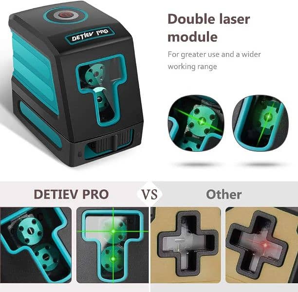 DETIEV PRO LASER LEVEL T02 98FT 3