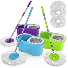 Magic mop cleaner 360 rotation steel bucket