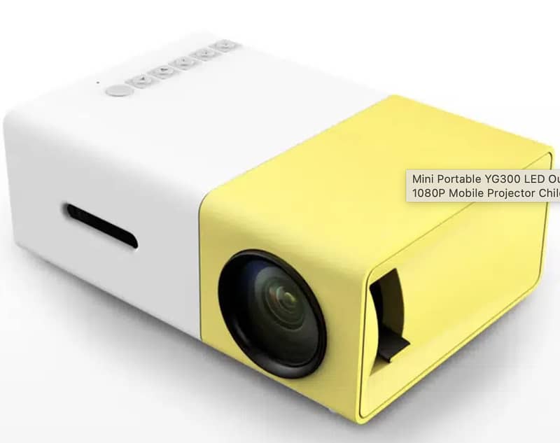 Mini Portable YG300 LED Outdoor Mini HD 1080P Mobile Projector 2