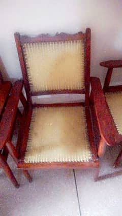 Tali wood 6 chairs contct real parson