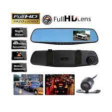 Car DVR Mirror Dual Camera Front/Back 1080p 0