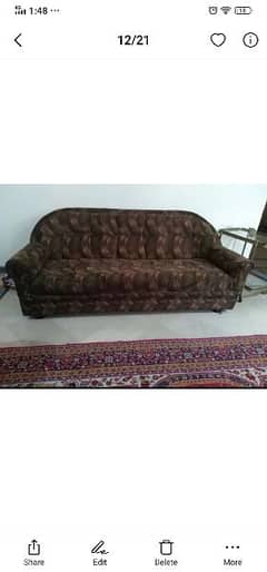 sofa set 3 seater and two 1 seater.