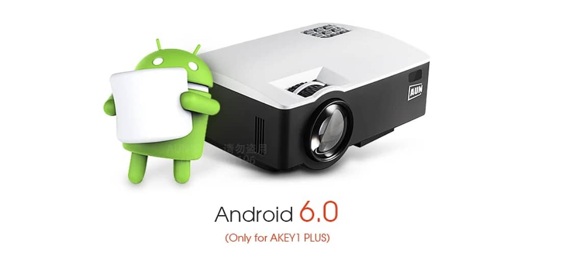 AUN LED Android 1800 Lumens Support Full HD 0
