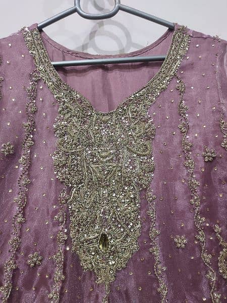 walima Maxi in Light Purple with Golden work 3