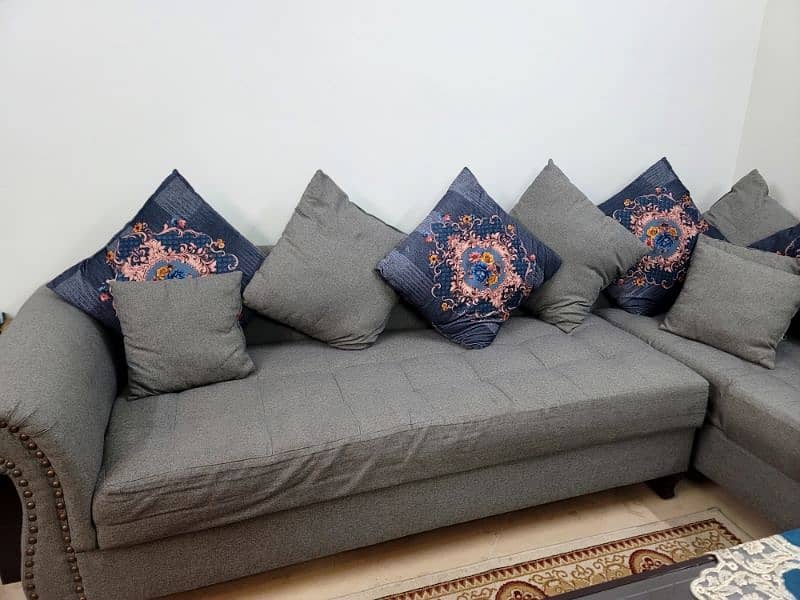 L shape Sofa / Sofa Set / Sofa with cushions 0