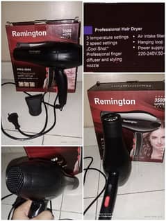 Hair dryer with extra nozzle