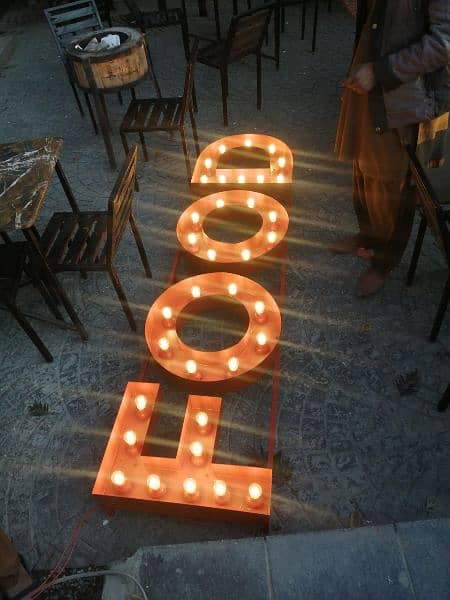 Led 3d sign board Acrylic Sign Board Neon Sign Steel Letter 2