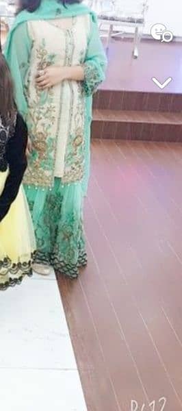 open gown with sharara and dupatta 1
