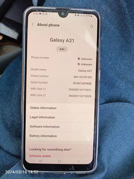 SAMSUNG A31 FOR SALE 0