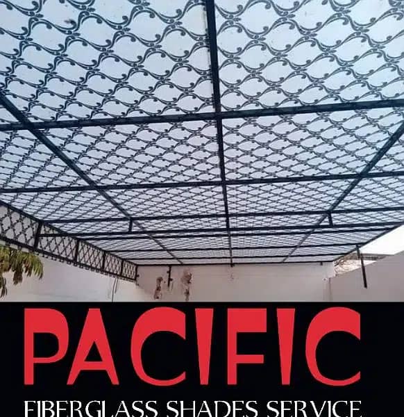 fiberglass shade,conopy fiberglass doors green net jali parking shade 11