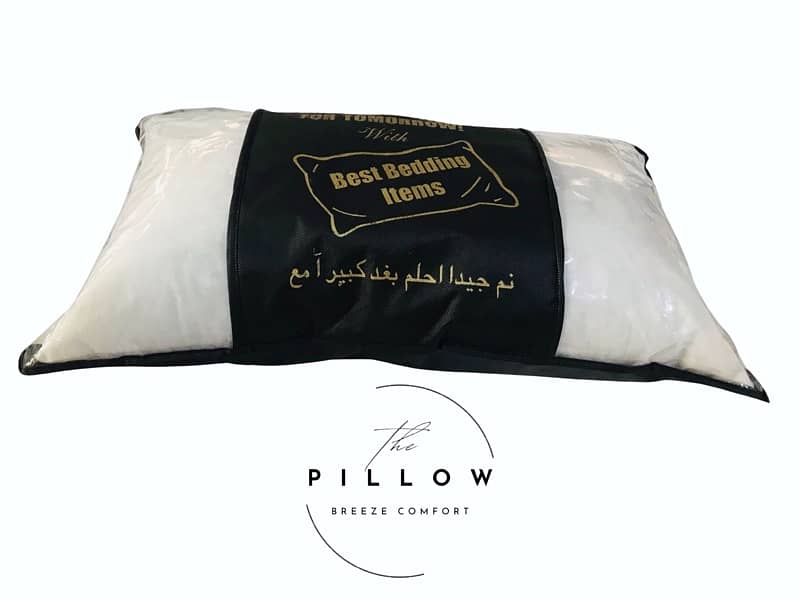 Pack of 2 x Standard Ball Fibre Pillow. High Quality. 1
