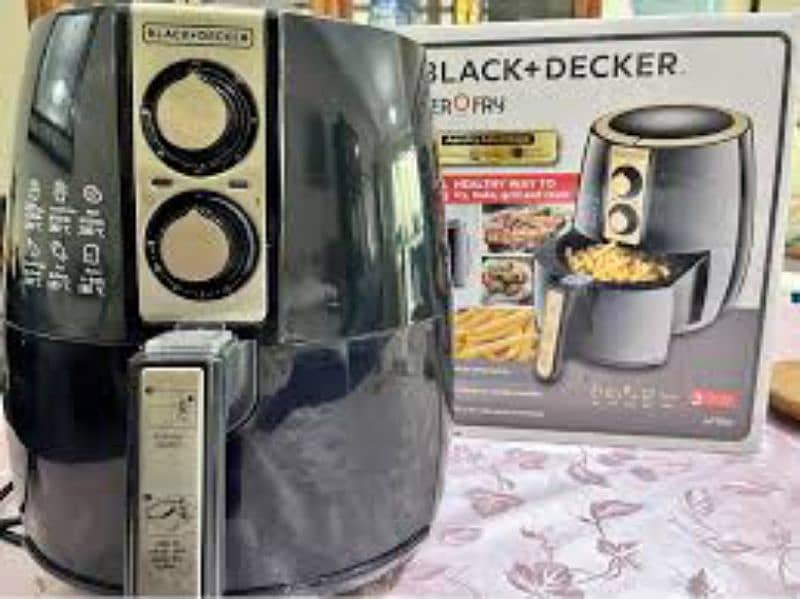 Original Black + Decker American Air Fryer - 4.0 Liter with Rapid Air 1